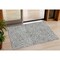 Homeroots 3' X 5' Gray And Ivory Abstract Washable Indoor Outdoor Area Rug 598968 - alternate 1