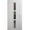 Vdomdoors Front Exterior Prehung Metal-Plastic Door Frosted Glass / MANUX 8112 White Silk / Office Commercial MANUX8112EXD-WS-W32-H80-RH-I - alternate 1