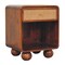 Homeroots 21" Brown Solid Wood Square One Drawer Nightstand 651522 - alternate 4