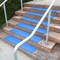 Rubber-Cal Step Mat, Rubber, Blue, 10 in W x 48 in L, 0.197 in Thick 10-104-034-BLU-6pk - alternate 3