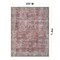 World Rug Gallery Distressed Vintage Bordered Machine Washable Area Rug 5 ft x 7 ft Multi 6038MULTI5X7 - alternate 3