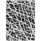 Homeroots 8' X 10' Black and White Abstract Washable Non Skid Indoor Outdoor Area Rug 559241 - alternate 6