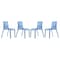 Leisuremod Murray Modern Dining Chair, Transparent Blue, 4PK MC20TBU4 - alternate 1