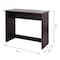 Homeroots Minimalist Dark Walnut Work and Study Table 475978 - alternate 2
