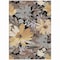 Homeroots 10' X 14' Black And Gray Floral Washable Indoor Outdoor Area Rug 610972 - alternate 3