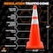 Xpose Safety 36 Inch Orange Traffic Cones with 6in and 4in Collars, DOT Approved, 12PK AOTC36-64-12-X - alternate 2