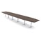 Skutchi Designs 22ft Conference Table With Power Unit | 22 Person Modular Boat Meeting Table | Harmony Series HAR-BOT-48X264-T-H3041-NA - alternate 1
