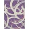 Homeroots 8' X 10' Purple Ivory And Gray Abstract Washable Indoor Outdoor Area Rug 599157 - alternate 5