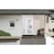Vdomdoors Front Exterior Prehung FiberGlass Door Frosted Glass / Manux 8552 White Silk / Sidelight Exterior W MANUX8552EXD-WS-W30+14 x H80-LH - alternate 4