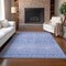 Homeroots 3' X 5' Sky Blue Purple And Ivory Tribal Washable Indoor Outdoor Area Rug 582632 - alternate 4