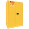 Securall Flammable Storage Cabinet, 90 Gallon, 2 Shelves, 43 in W x 65 in H x 31 in D, Yellow A190 - alternate 2