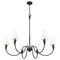 Z-Lite Claudelle 6-Light Chandelier, 46 in W, Matte Black 4014-46MB - alternate 2