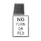 Stop-Lite LED Solar No Turn on Red Sign 24x30 (ENG) SS-R10-11-2430EW - alternate 1