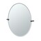 Gatco Bleu 32" Frameless Oval Mirror, Matte Black 4719MXLG - alternate 1