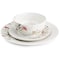 Gibson Home Lily Garden Ceramic 12 Piece Dinnerware Set in White and Pink 127030.12 - alternate 3