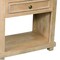 Homeroots 28" Beige Solid Wood Distressed One Drawer Nightstand 555412 - alternate 4