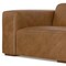 Homeroots 44" Brown Leather Modular Sofa 641036 - alternate 2