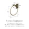 Amerock Highland Ridge Golden Champagne Transitional 7-7/16 in 189 mm Length Towel Ring BH36012BBZ - alternate 3