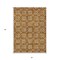 Homeroots 3' X 5' Copper And Beige Floral Washable Indoor Outdoor Area Rug 595979 - alternate 3