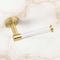 Gatco Clarion Euro Toilet Paper Holder, Crystal-Clear Acrylic/Brushed Brass 5733 - alternate 4