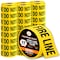 Xpose Safety Fire Line Do Not Cross Tape Roll, 3 Mil, 3 Inch Wide x 1000 Feet, Yellow w/Black Letters, 48PK PFLT-3M-48-X - alternate 1