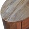 Homeroots 22" Brown Solid Wood Round One Drawer Nightstand 651615 - alternate 3