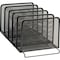 Rolodex File Sorter, Black, Metal Mesh, 8.25" W, 7.88" H, 14.38" D, 5 Number of Compartments 22141 - alternate 1