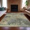 Homeroots 5' X 8' Pewter Charcoal And Gold Abstract Washable Indoor Outdoor Area Rug 630880 - alternate 3