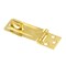 Prime-Line Door and Gate, Safety Hasp Hinge Latch with Fixed Staple 3-1/4 inch with Screws, Brass Plated U 117116 - alternate 2