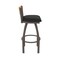 Holland Bar Stool Co Revelle 36in Swivel Extra Tall Bar Stool with Bronze Finish, Medium Back and Black Vinyl Seat 881 - alternate 3