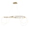 Jonathan Y Lisette 59" Contemporary Minimalist 360 Adjustable Silicone Rope/Metal Dimmable Integrated LED Chand JYL7139A - alternate 1