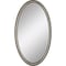 Homeroots 44" Silver Wood Oval Accent Mirror 632804 - alternate 1