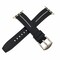 Elegani Band Compatible with Apple Watch 49mm, Black/White, Silver, Black, Yellow Gold, Rose Gold Buckle TPSIVRB-BLKWHT-49 - alternate 1