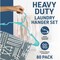 Lifemaster Heavy-Duty Plastic Hangers, Non-Slip, Space-Saving, Holds 5 lbs, Aqua, 80PK LMPLCAQA80 - alternate 4