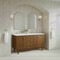 James Martin Vanities Laurent 60" Dbl Vanity, Honey Oak w/ Sgl Hole 3 CM White Zeus Silestone Top and Matching Backsplash 545-V60D-HNO-1WZ - alternate 3