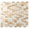 Apollo Tile Silver Gold 10.4 in x 11 in Shell, Mother of Pearl Polished Wall Mosaic Tile 15.89 sqft/case, 20PK APLSMA88015A - alternate 5