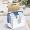 Acrimet 5 Section Incline File Sorter Desk Organizer Rack for Office Desktop Plastic White Color 225.2 - alternate 2