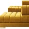 Homeroots Mustard Velvet U Shaped Three Piece Sofa and Chaise Sectional With Toss Pillows 643885 - alternate 4