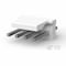 Te Connectivity Headers & Wire Housings Frctn Lk Hdr Str 4P Square Post Tin 640445-4 - alternate 1