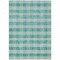 Homeroots 9' X 12' Teal Blue And Ivory Plaid Washable Indoor Outdoor Area Rug 595515 - alternate 3