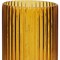 Homeroots 11" Amber Glass Ribbed Cylinder Table Vase 608314 - alternate 4
