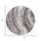 Homeroots 8' Taupe Sky Blue And Ivory Round Abstract Washable Indoor Outdoor Area Rug 617445 - alternate 4