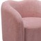 Homeroots 36" Pink And Black Faux Shearling And Upholstered Arm Chair 572310 - alternate 4