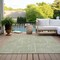Homeroots 9' X 12' Artichoke Green And Ivory Abstract Washable Indoor Outdoor Area Rug 594897 - alternate 4
