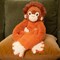 Hugimals World Hugarounds Ollie the Orangutan Weighted Neck and Shoulder Wrap Orange HUG041OR - alternate 6