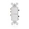 Leviton Decora 15 amps Single Pole 3-Way/Combination Duplex Combination Switch White 05641-0WS - alternate 1