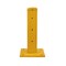 Mytee Products 4 inx4 inx18 in Bolt-On Steel Rigid Post & 8 ftx15 in 3-Rib Guard Rails for Warehouse GR3RP-1808-KIT - alternate 2