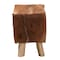 Bali & Pari Scotlyn Genuine Goat Leather Footstool 260-13894-ZORO - alternate 3