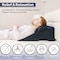 Lavish Home 8in Wedge Pillow Bed Wedge Pillow for Sleeping Memory Foam Wedge Pillow HT-PILLOW4-NVY - alternate 4