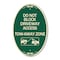 Signmission Do Not Block Driveway Access - Tow Away Zone , 12 In X 18 In Architectural, Heavy Gauge Aluminum A-OV-G-1218-24177 - alternate 1